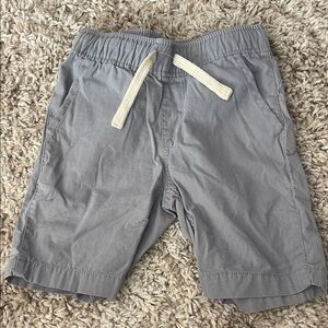 The Children's Place Gray Kids Shorts with Cream Drawstring